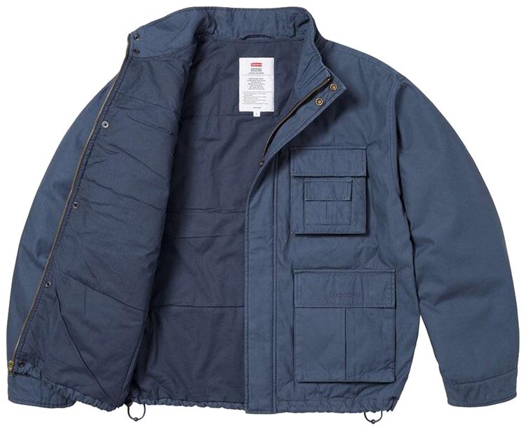 Supreme x Aphex Twin Alpha Industries Cargo Jacket Navy