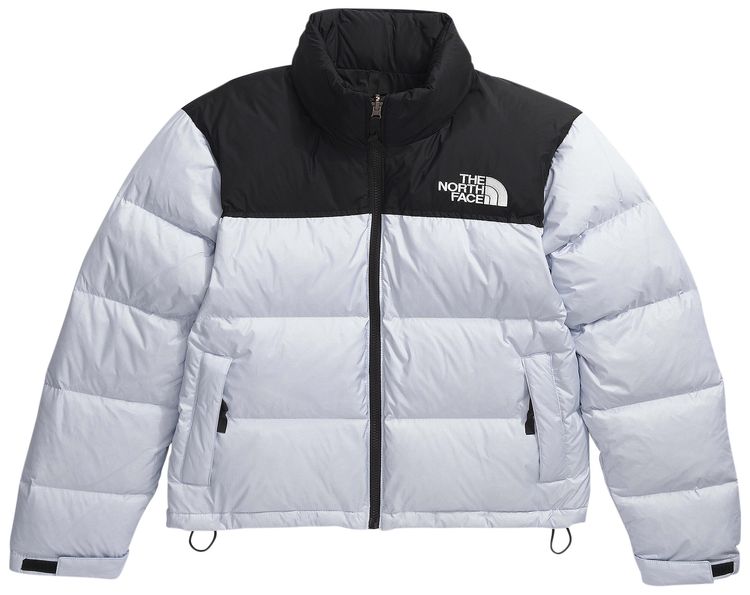 The North Face 1996 Retro Nuptse Jacket White DuneTNF BlackTNF Tiger Stripe Print