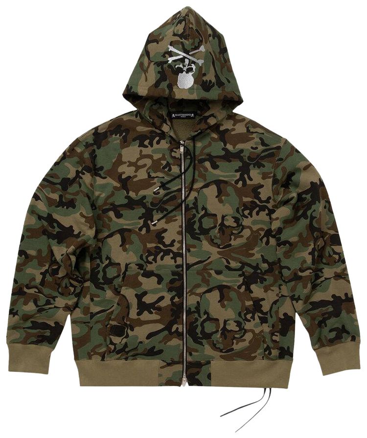 Mastermind World Camo Zip Up Hoodie Woodland