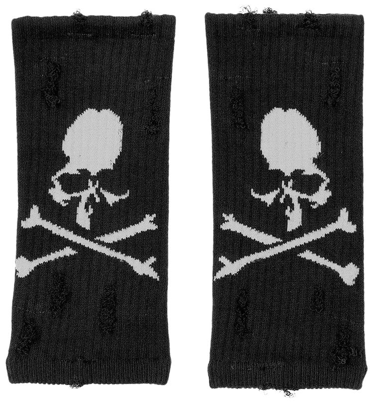 Mastermind World Distressed Long Arm Sleeves Black