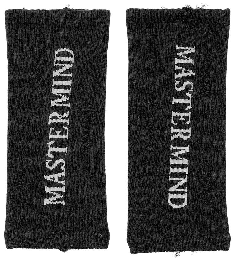 Mastermind World Distressed Long Arm Sleeves Black