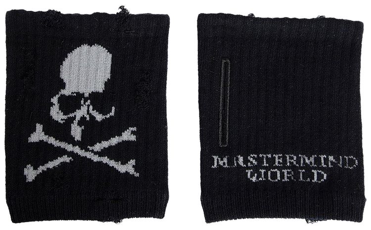 Mastermind World Distressed Short Arm Sleeves Black