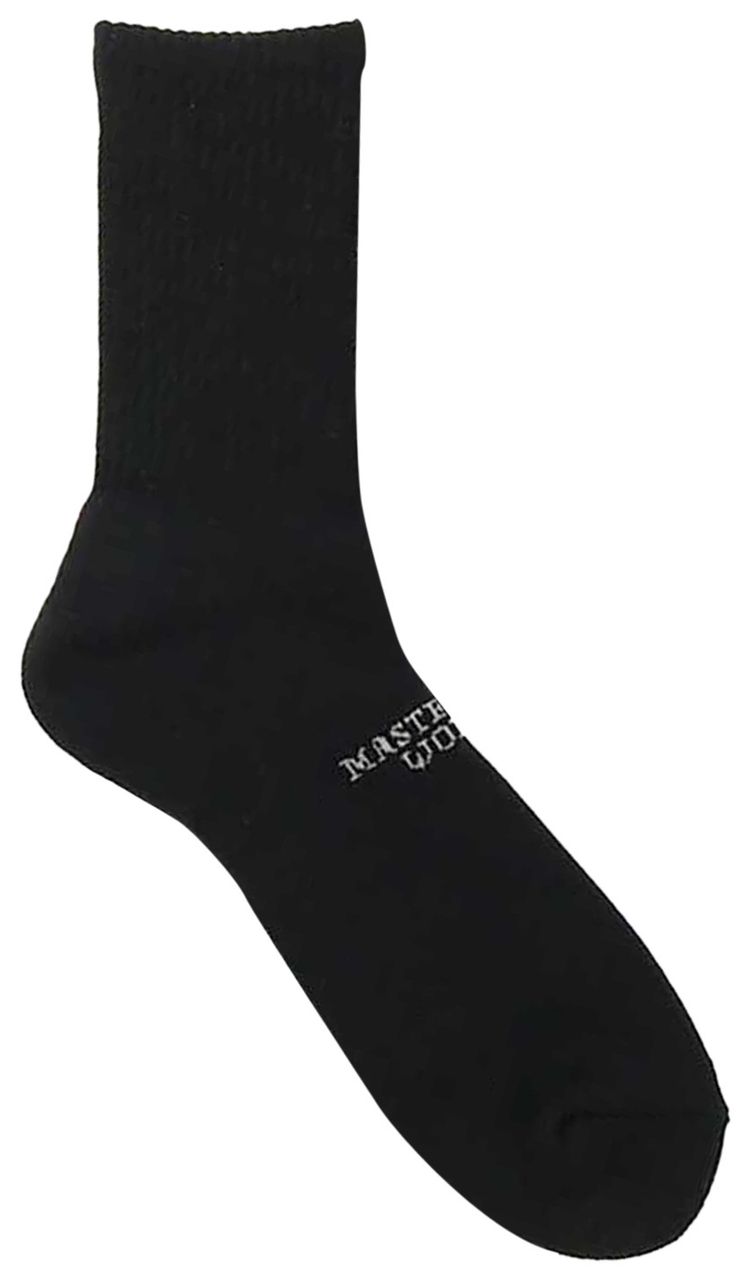Mastermind World Distressed Crew Socks Black