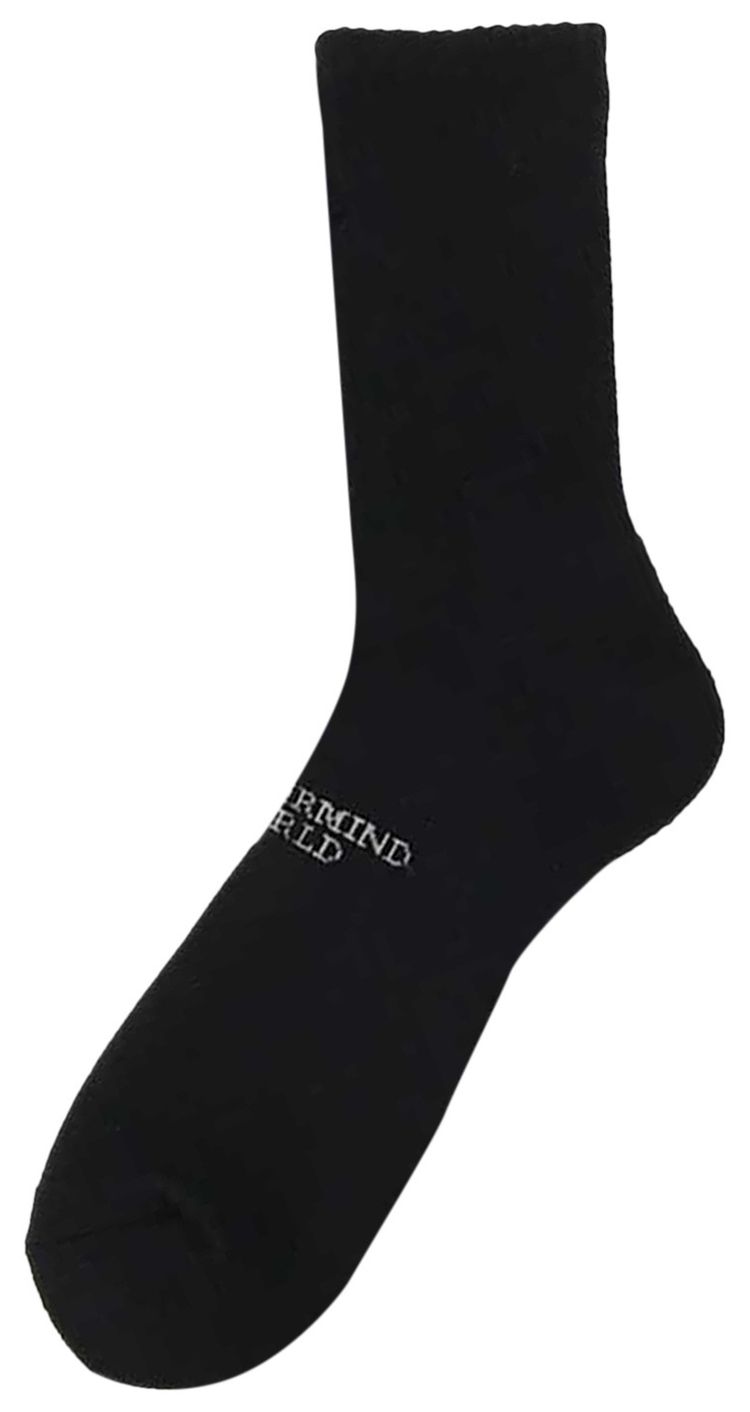 Mastermind World Distressed Crew Socks Black