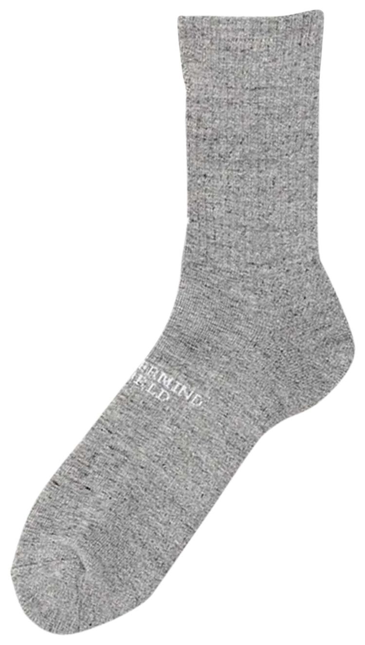 Mastermind World Distressed Crew Socks Top Grey