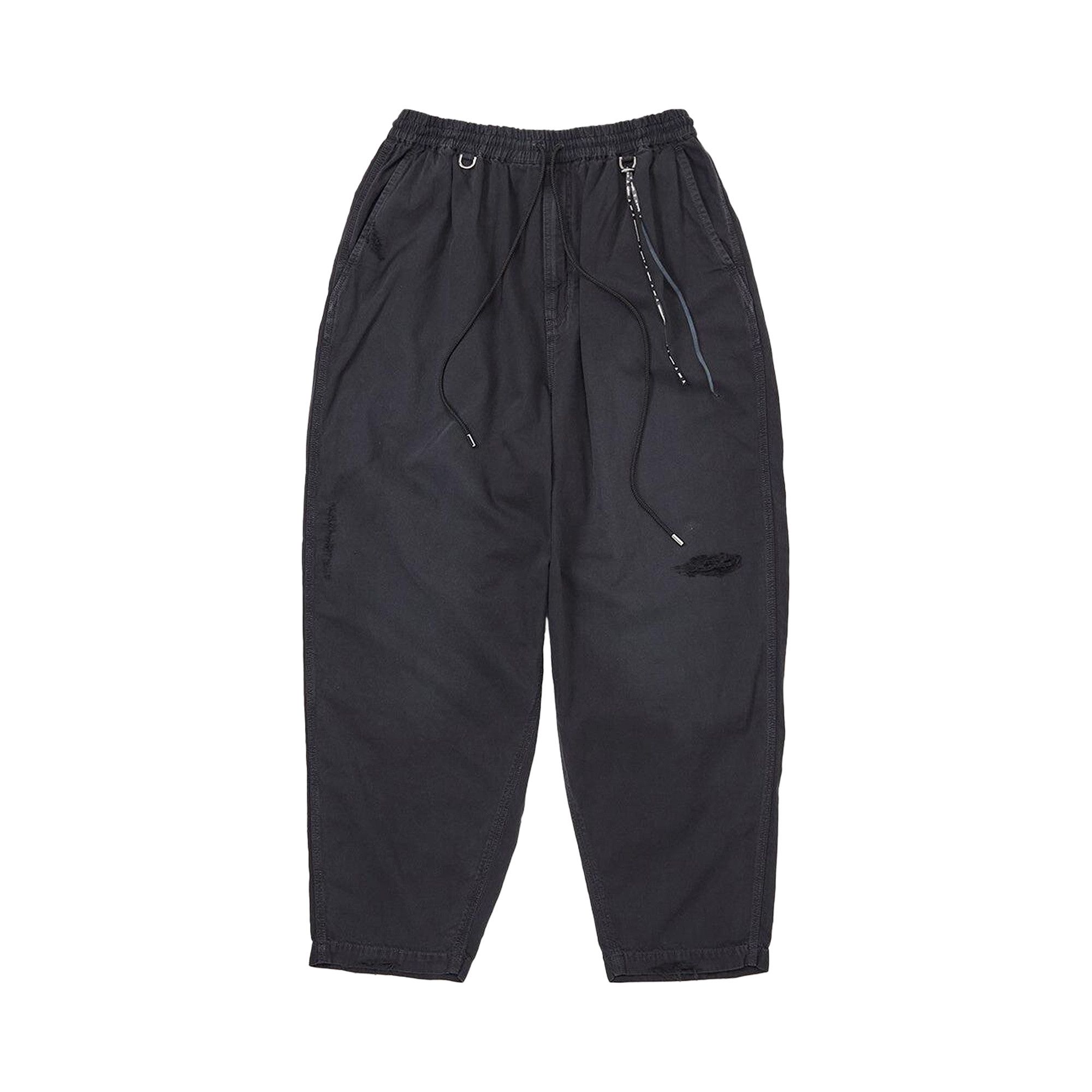 Buy Mastermind Distressed Wide Easy Denim Pants 'Black