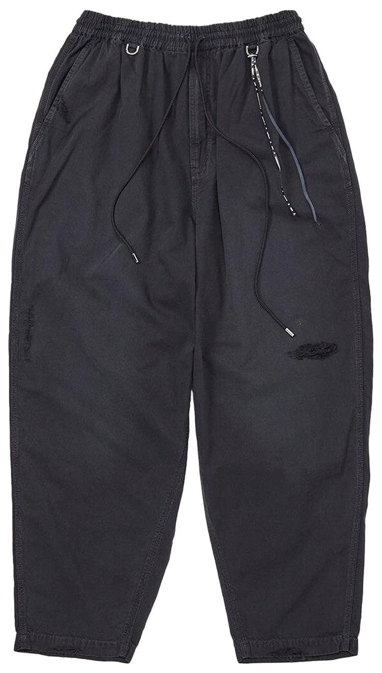 Mastermind Distressed Wide Easy Denim Pants Black