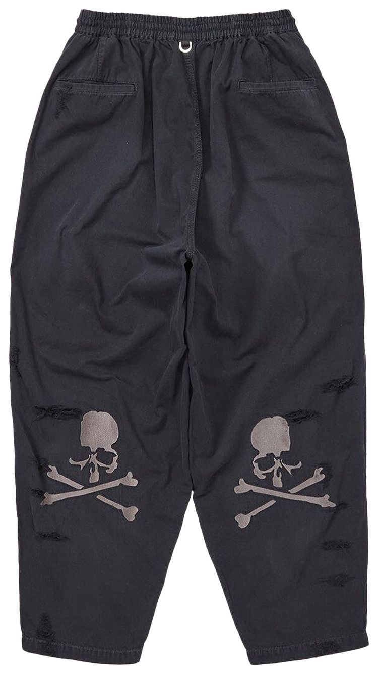 Mastermind Distressed Wide Easy Denim Pants Black