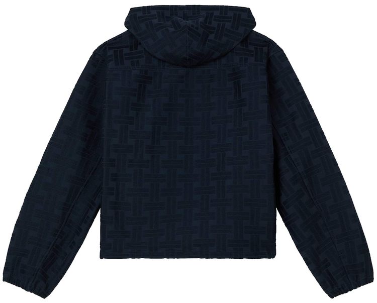 Kenzo Weave Hooded Shirt Blue