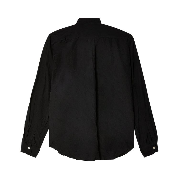 Comme des Garcons Black Long Sleeve Zip Shirt White
