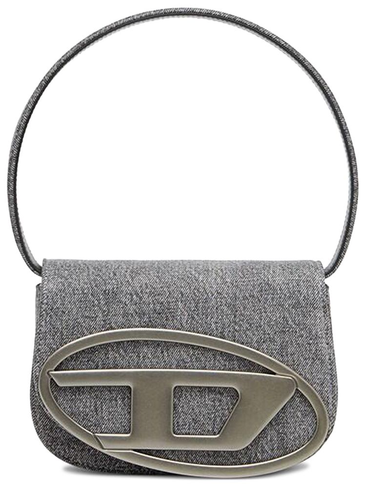 Diesel 1DR Bleached Denim Bag Grey