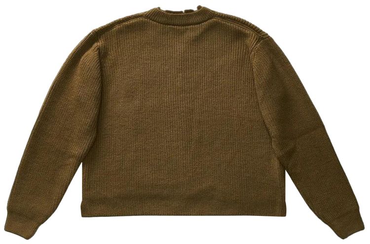 Ottolinger Open Knit Collar Sweater Green