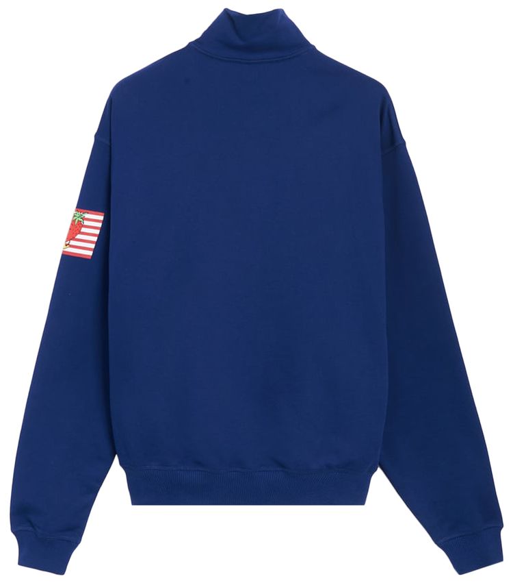 Sky High Farm Workwear 14 Zip Sweater Blue