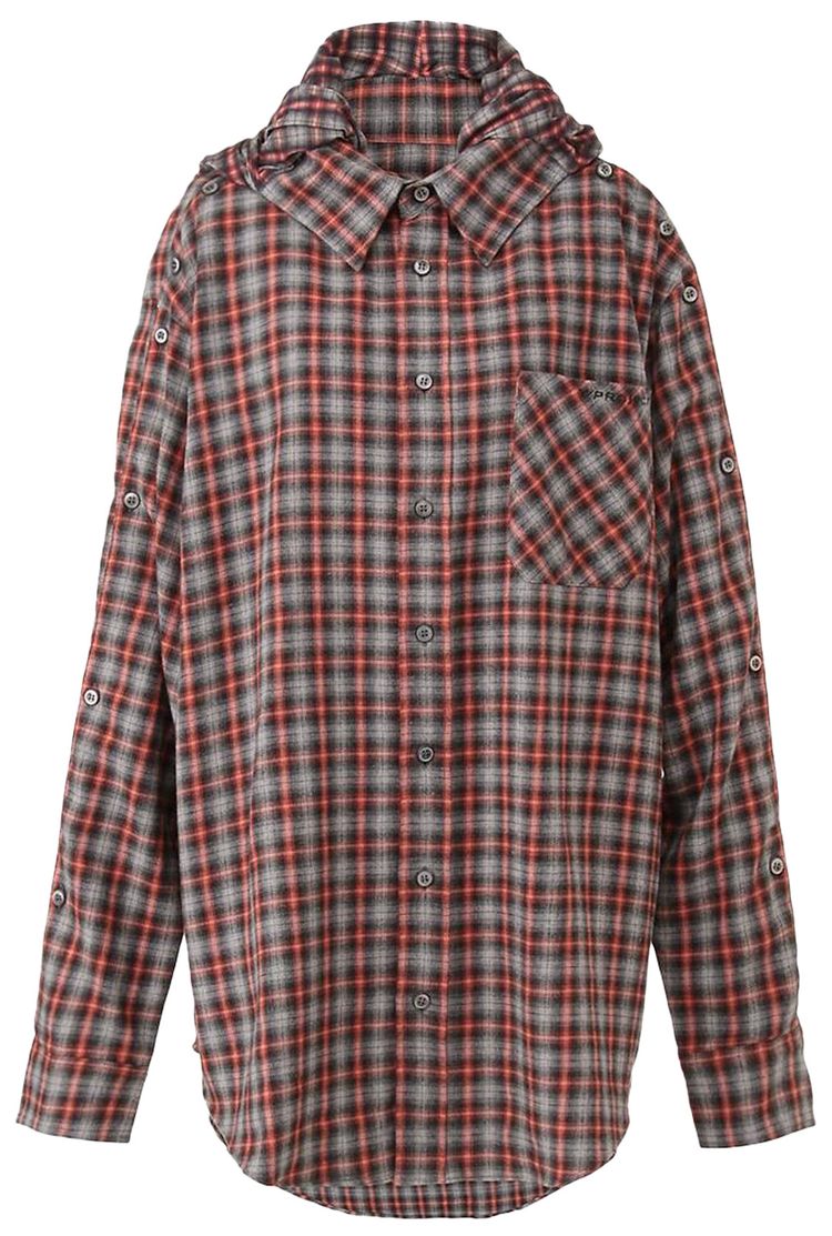 YProject Insert Hood Shirt Red