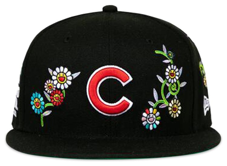 New Era x Takashi Murakami x MLB World Tour Tokyo Series 2025 New Era 59FIFTY Cubs Fitted Hat Black