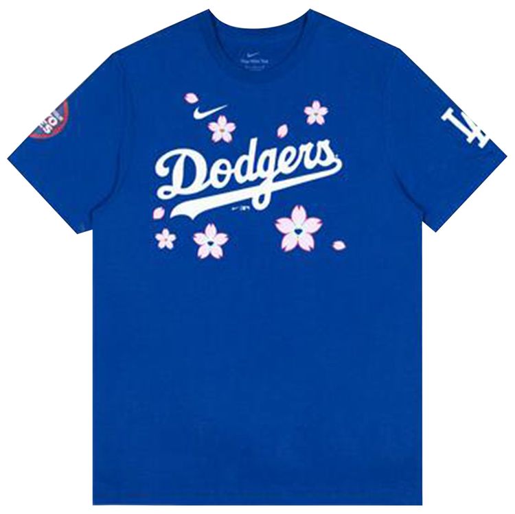 Nike x Takashi Murakami x MLB World Tour Tokyo Series 2025 Yamamoto Dodgers Short Sleeve Tee Blue