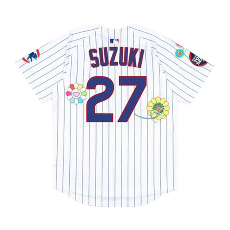 Nike x Takashi Murakami x MLB World Tour Tokyo Series 2025 Cubs Suzuki Jersey White