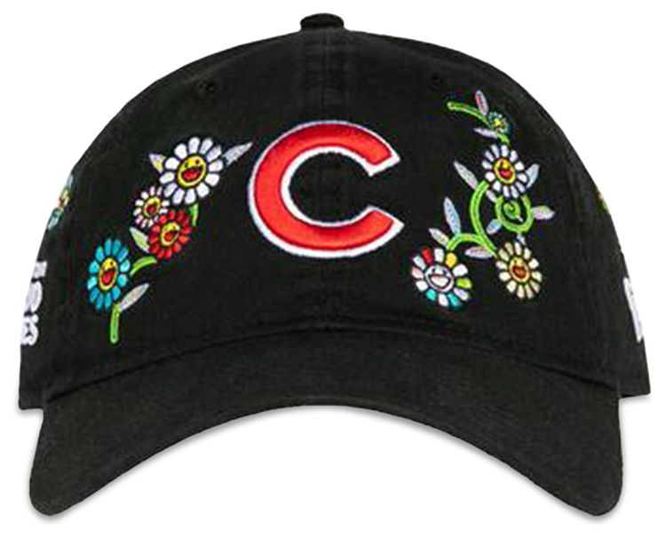 New Era x Takashi Murakami x MLB World Tour Tokyo Series 2025 New Era 9TWENTY Cubs Strapback Hat Black
