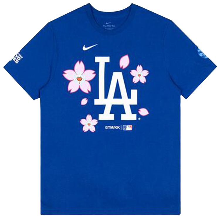 Nike x Takashi Murakami x MLB World Tour Tokyo Series 2025 Dodgers Short Sleeve Tee Blue