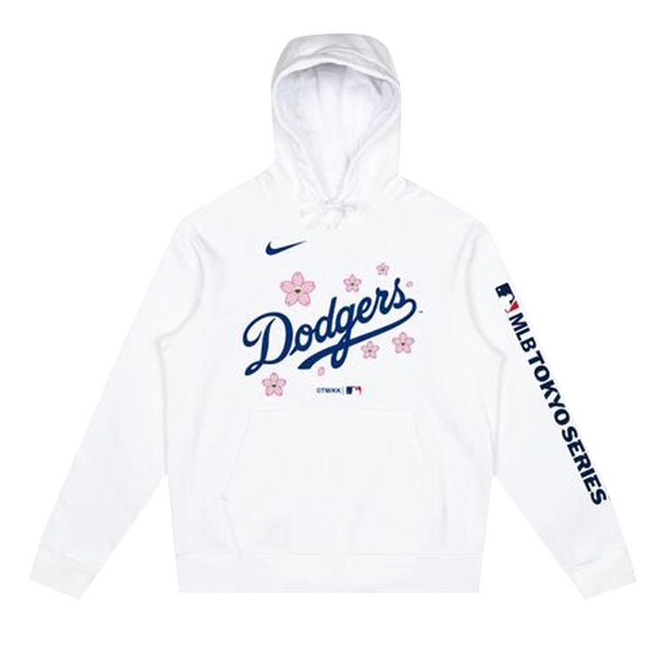 Nike x Takashi Murakami x MLB World Tour Tokyo Series 2025 Dodgers Hoodie White