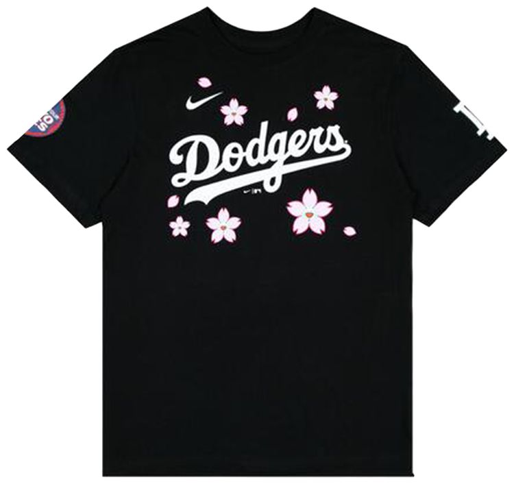 Nike x Takashi Murakami x MLB World Tour Tokyo Series 2025 Shohei Ohtani Dodgers Short Sleeve Tee Black