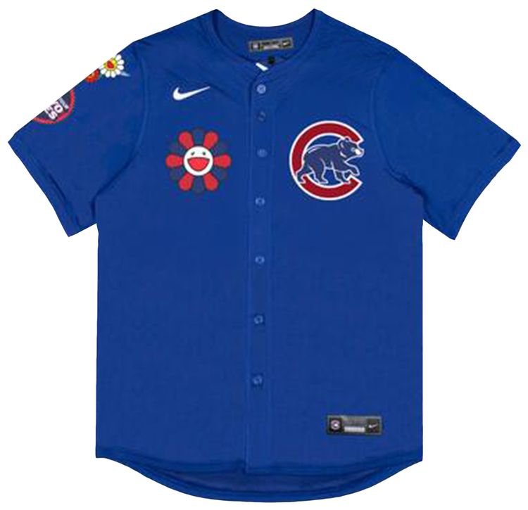 Nike x Takashi Murakami x MLB World Tour Tokyo Series 2025 Cubs Away Jersey Blue