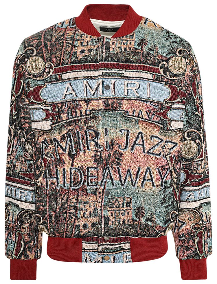 Amiri Jazz Hideaway Bomber Jacket Multicolor