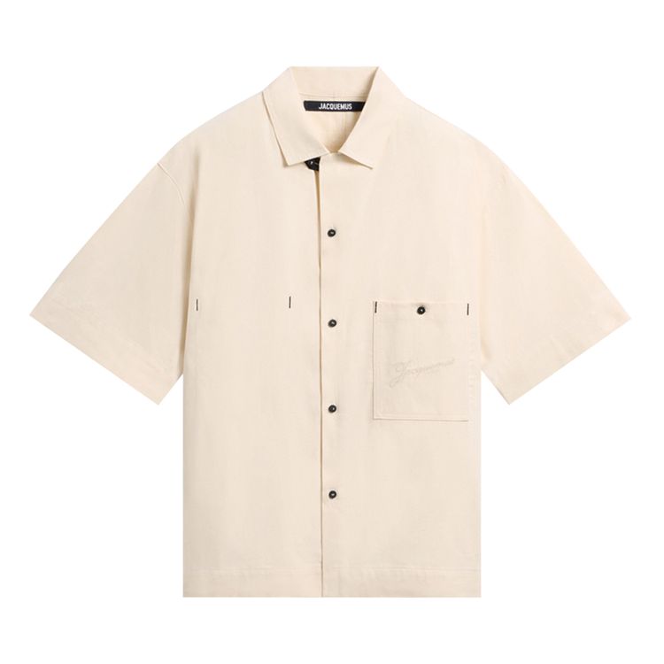 Jacquemus La Chemise De Nimes Aloe Off White