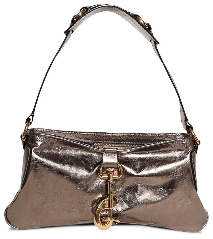 Chloe Kerala 25 Shoulder Bag Shiny Grey