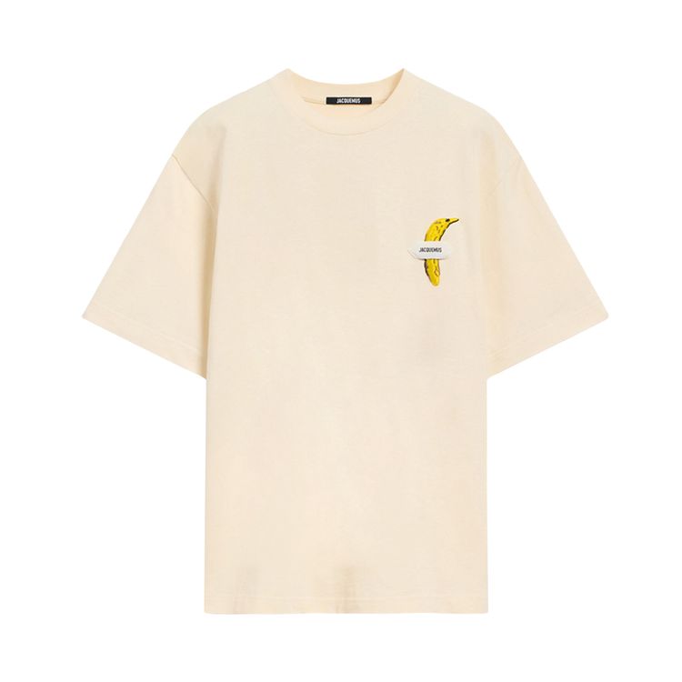 Jacquemus Le T Shirt Banane Banana PatchOff White