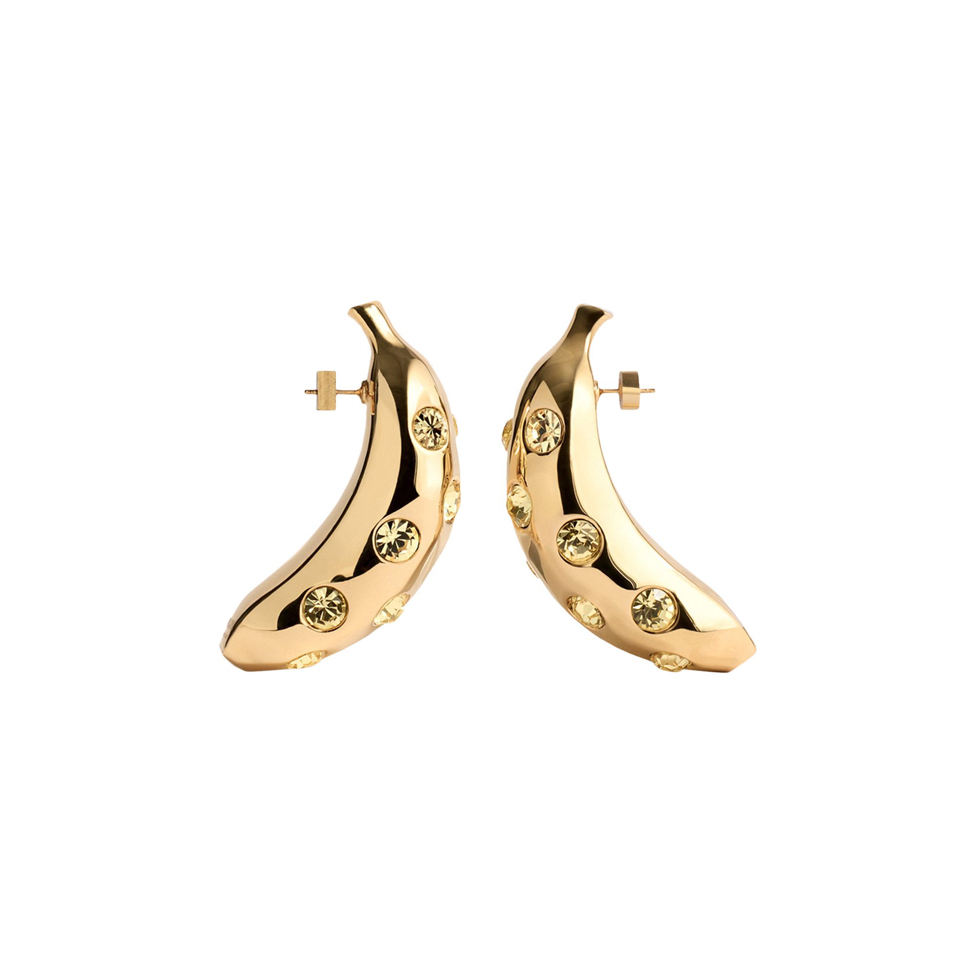 【関税＆送料込み】Jacquemus 'Les Boucles Bananes' Gold-Col Gold Les Boucles Bananes earrings Jacquemus - women