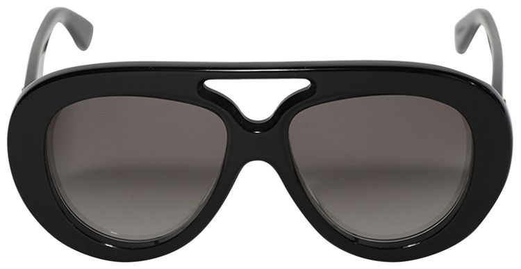 Loewe Shield Sunglasses Shiny BlackGradient Smoke