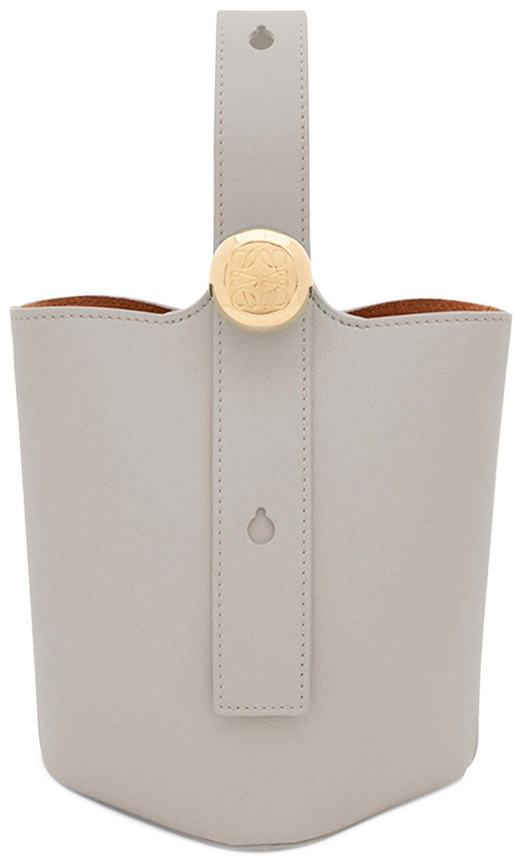 Loewe Pebble Bucket Bag Shell Grey
