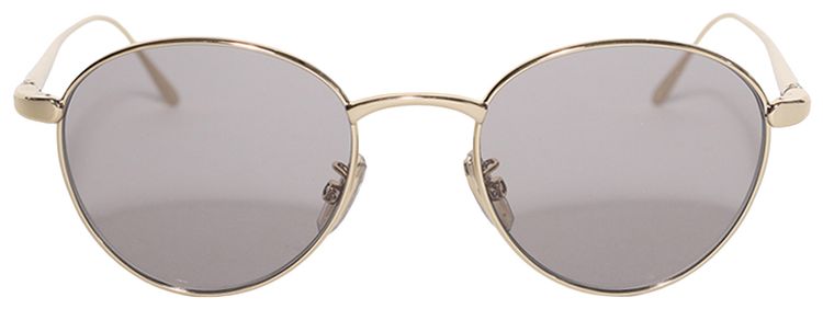 Loewe Groove Round Sunglasses GoldSmoke