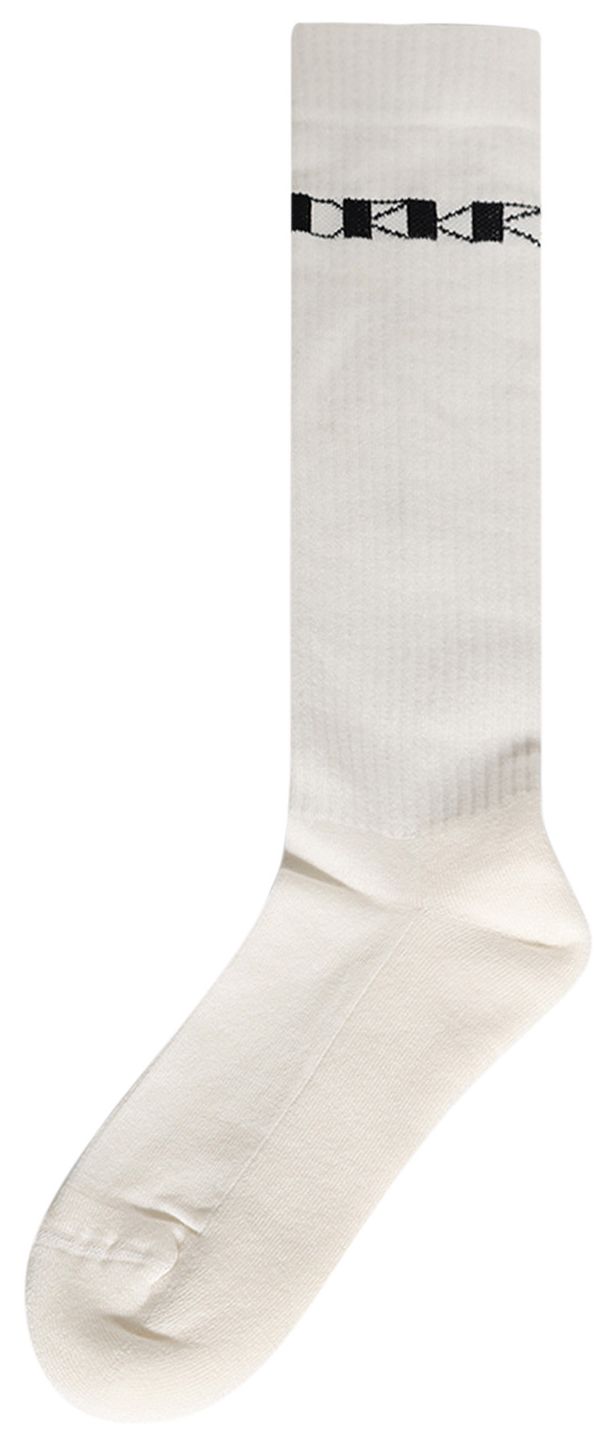 Rick Owens DRKSHDW Knee High Socks MilkBlack