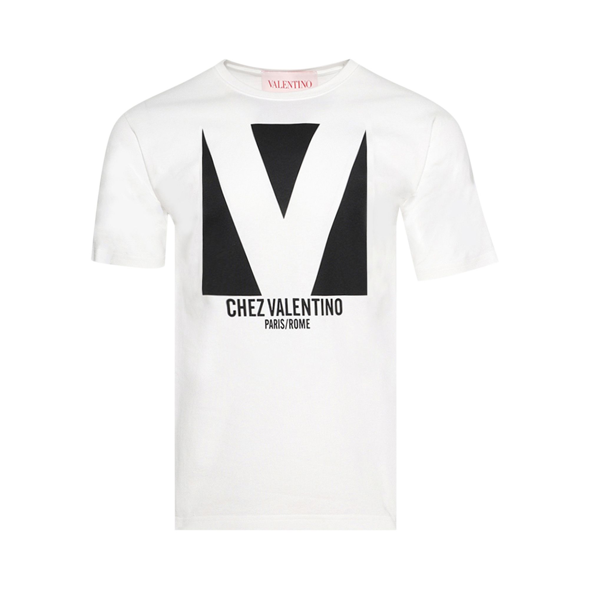 【Valentino】T-SHIRT CHEZ◆6V3MG16PAQ9 Buy Valentino Chez Valentino Print T-Shirt 'Avorio
