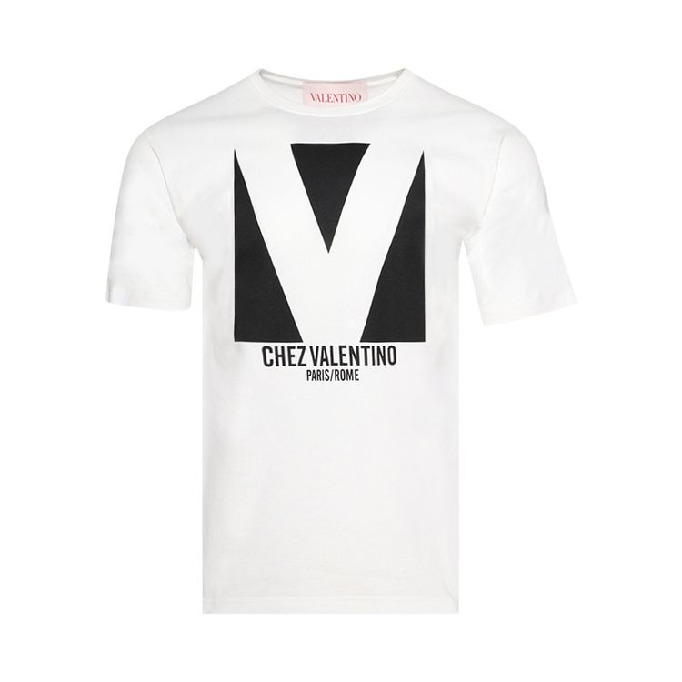 Valentino Chez Valentino Print T Shirt Avorio