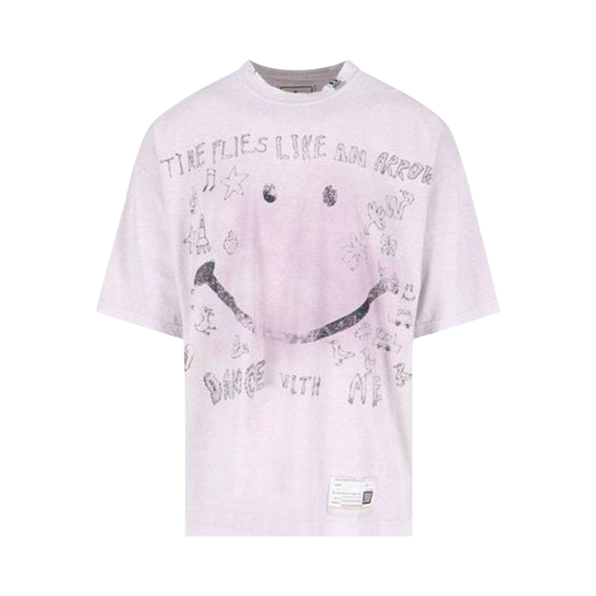 MIHARA YASUHIRO｜ ( A14TS622 PINK) Buy Maison Mihara Yasuhiro Bleached T-Shirt 'Pink