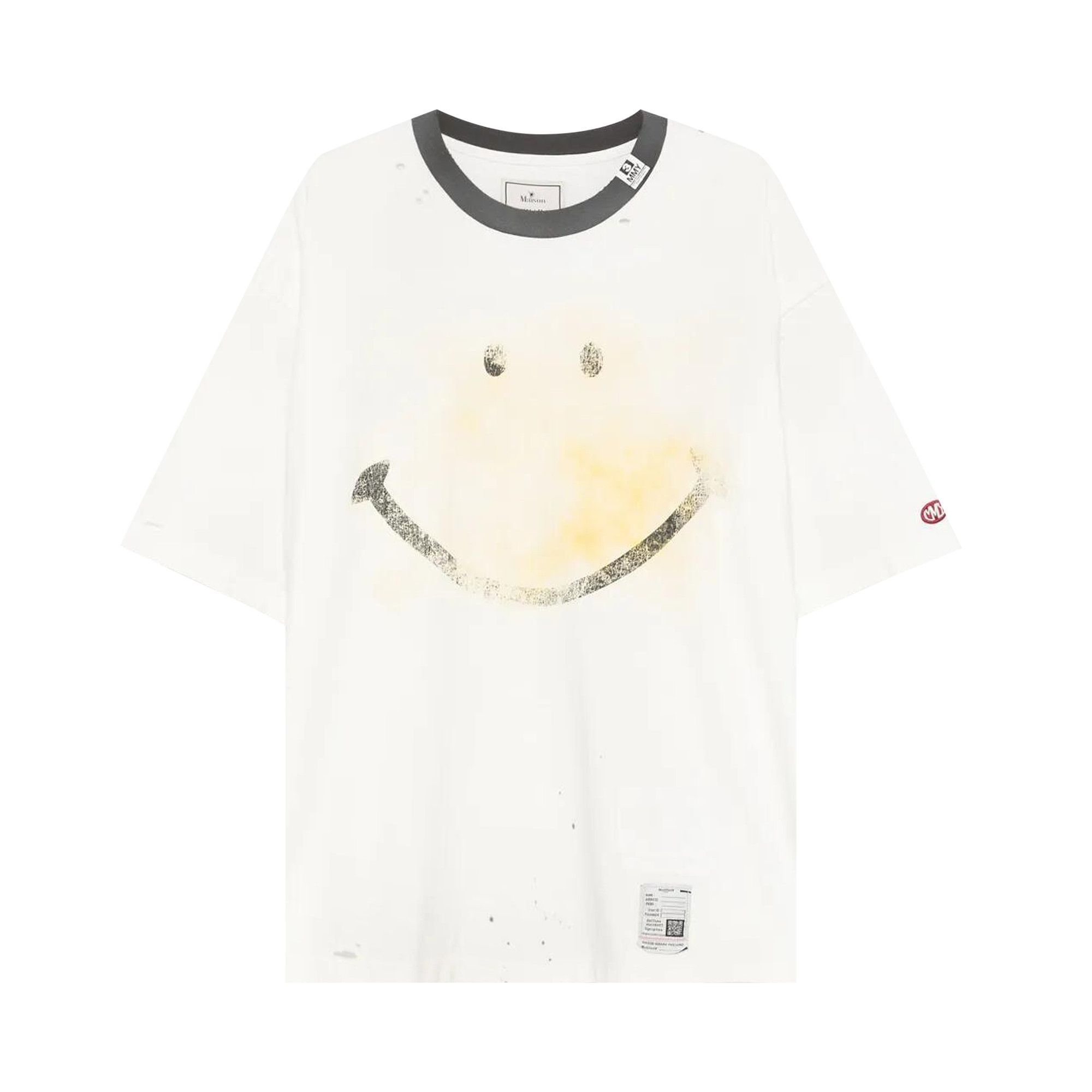 国内発送☆MIHARA YASUHIRO☆Smily Face Printed T-shirt/WHITE Maison MIHARA YASUHIRO - スマイリーフェイスプリントTシャツ