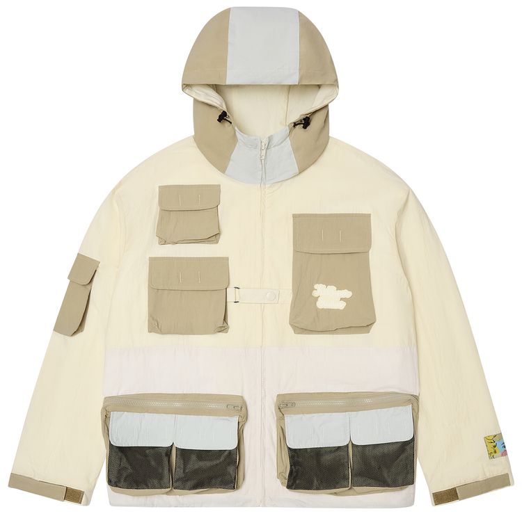 KidSuper 10 Pocket Tech Jacket Cream