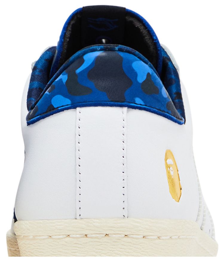 Undefeated x A Bathing Ape x Superstars 80v White Blue