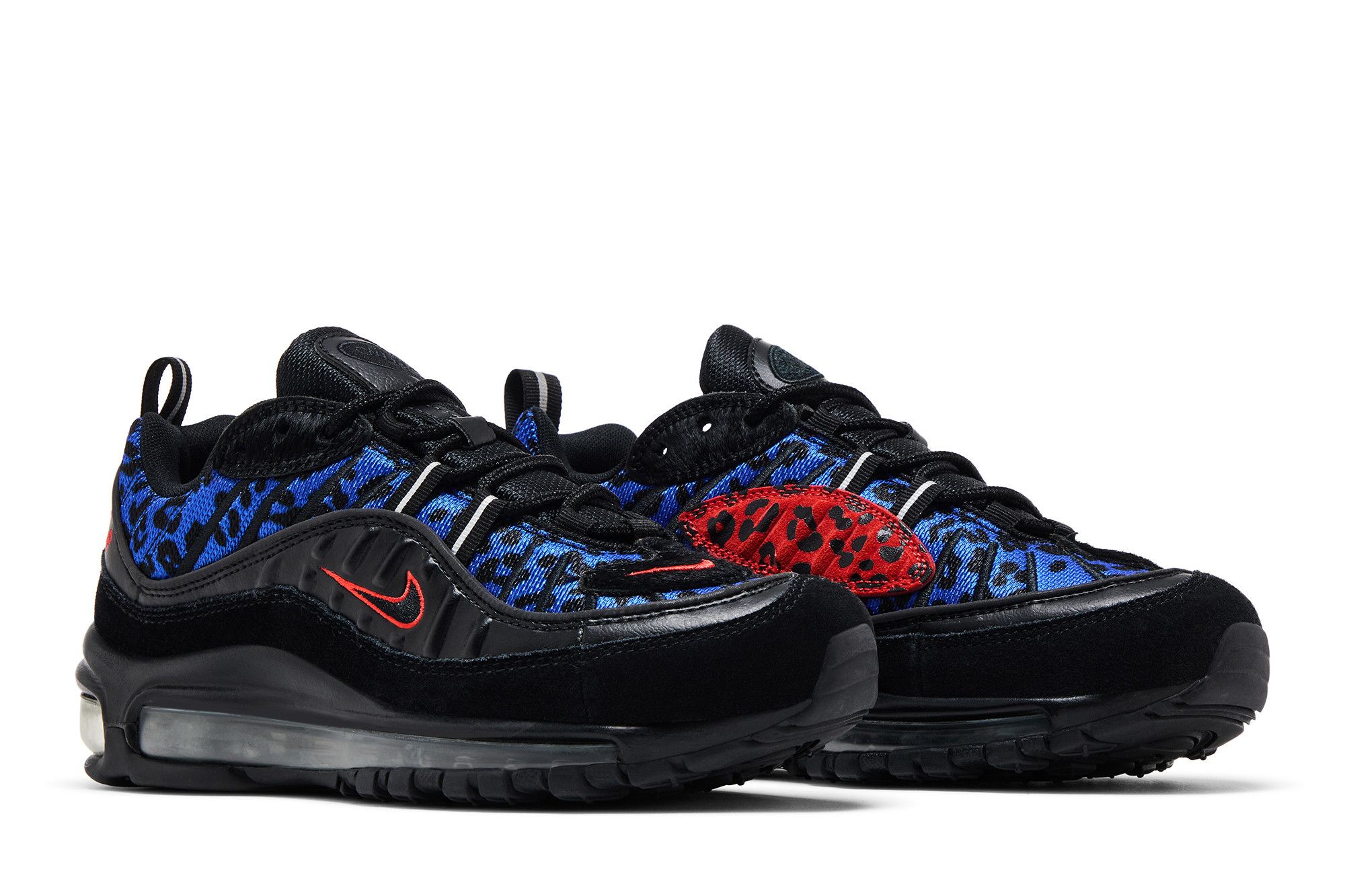 nike air max 90 blue leopard trainers