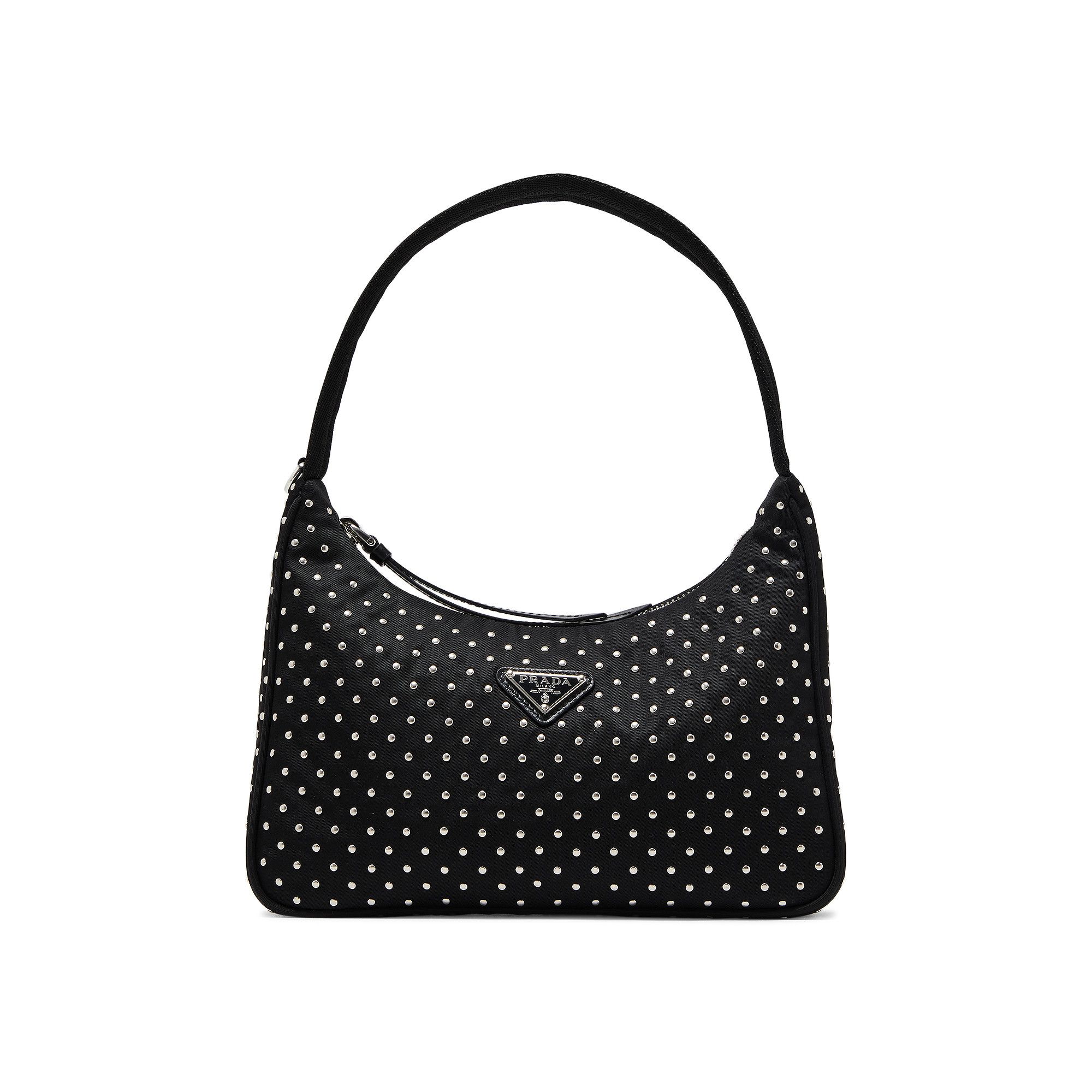 PRADA リナイロンシッフハントハック 1BC5152HGV F0002 Buy Prada Re-Edition Re-Nylon Mini Bag With Studs 'Black