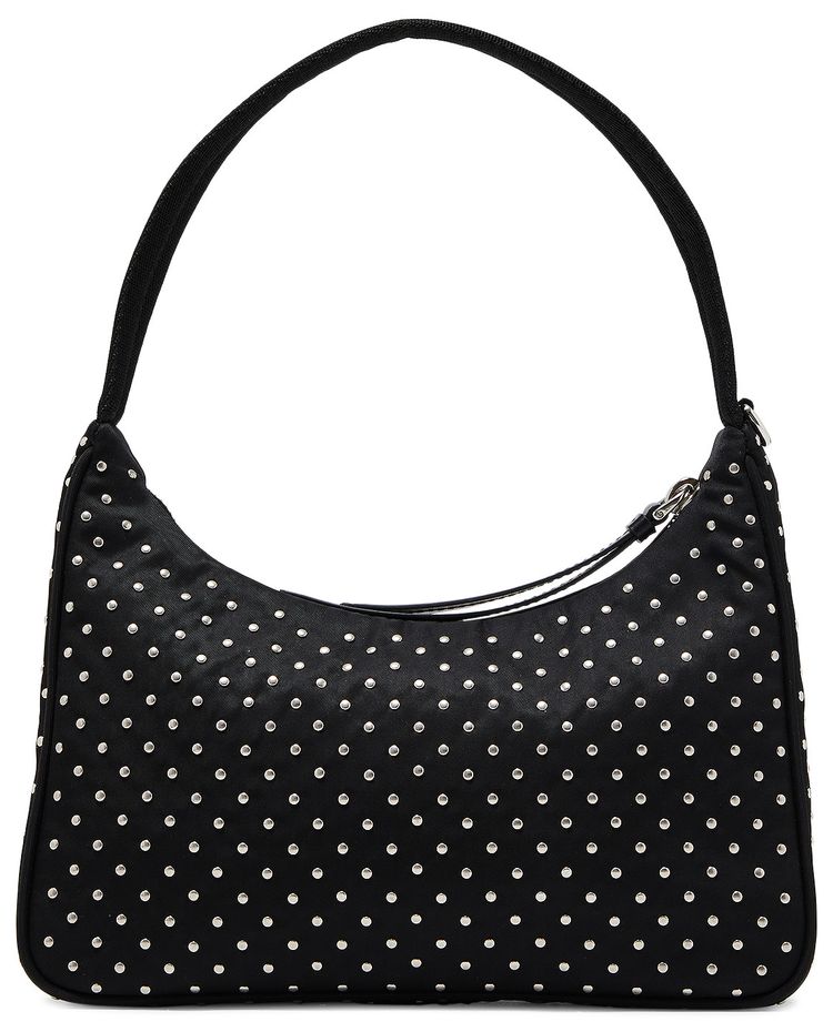 Prada Re Edition Re Nylon Mini Bag With Studs Black