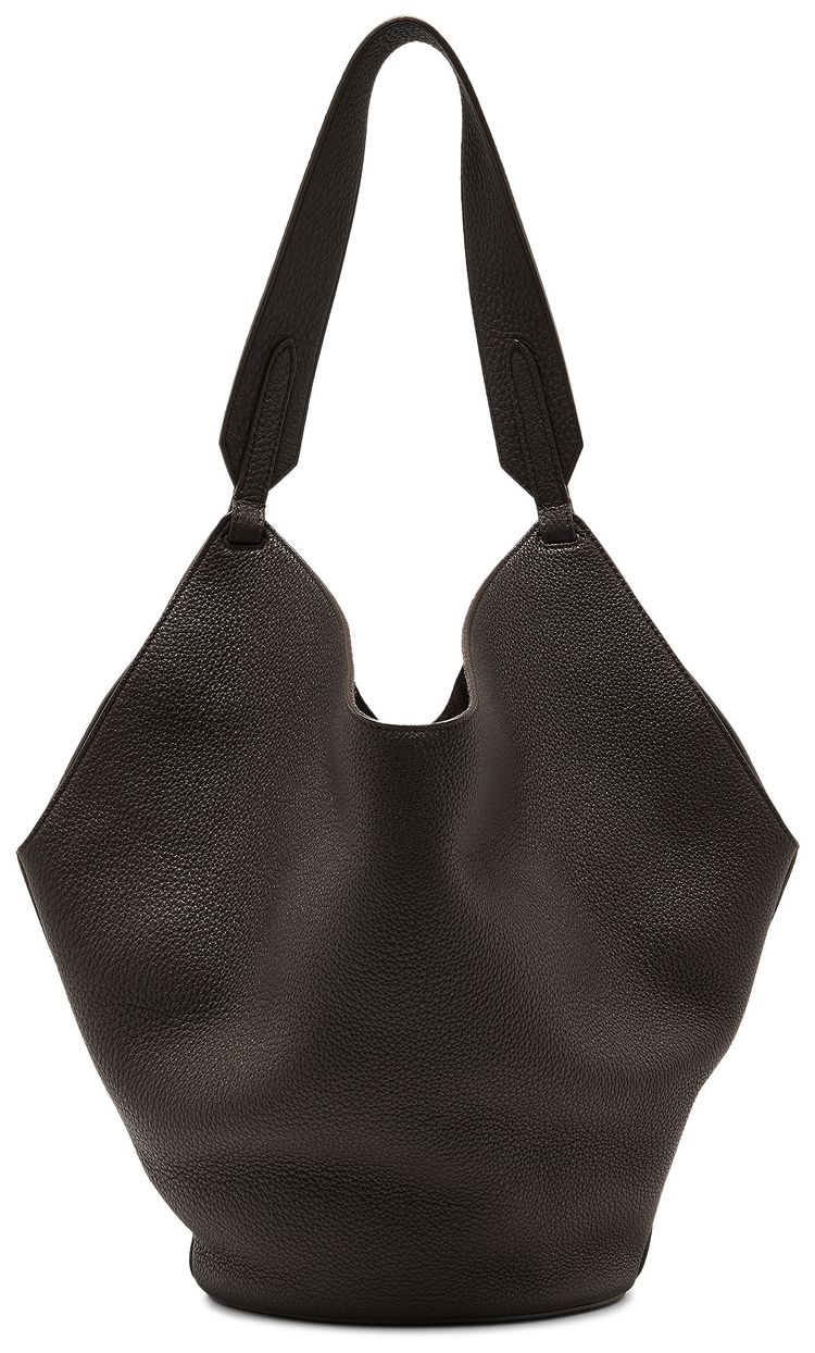 Khaite Small Lotus Tote Bag Dark Brown