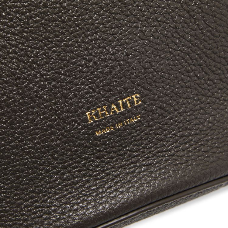 Khaite Small Lotus Tote Bag Dark Brown