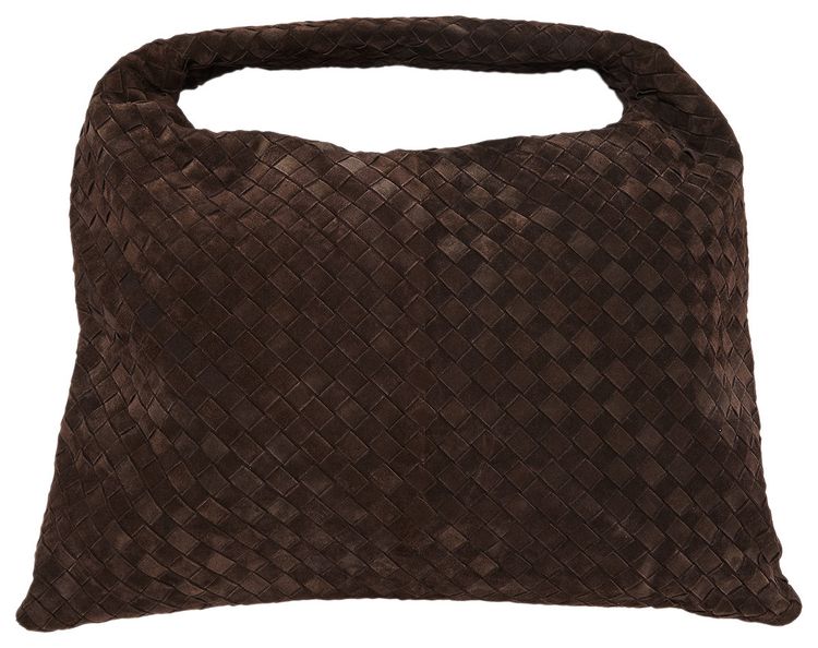 Bottega Veneta Large Suede Hop Shoulder Bag Fondant