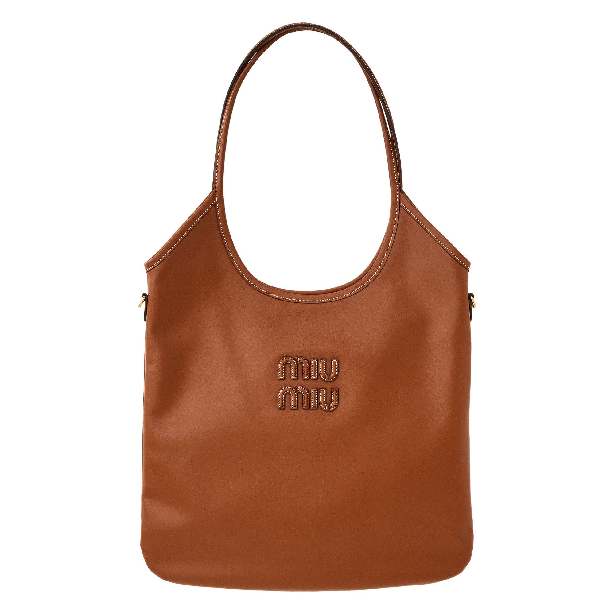 Buy Miu Miu Ivy Leather Bag 'Brown' - 5BA284 ACRW F0046 | GOAT SA