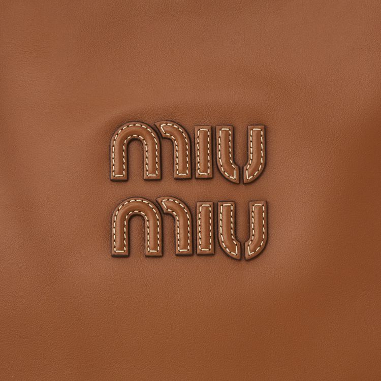 Miu Miu Ivy Leather Bag Brown