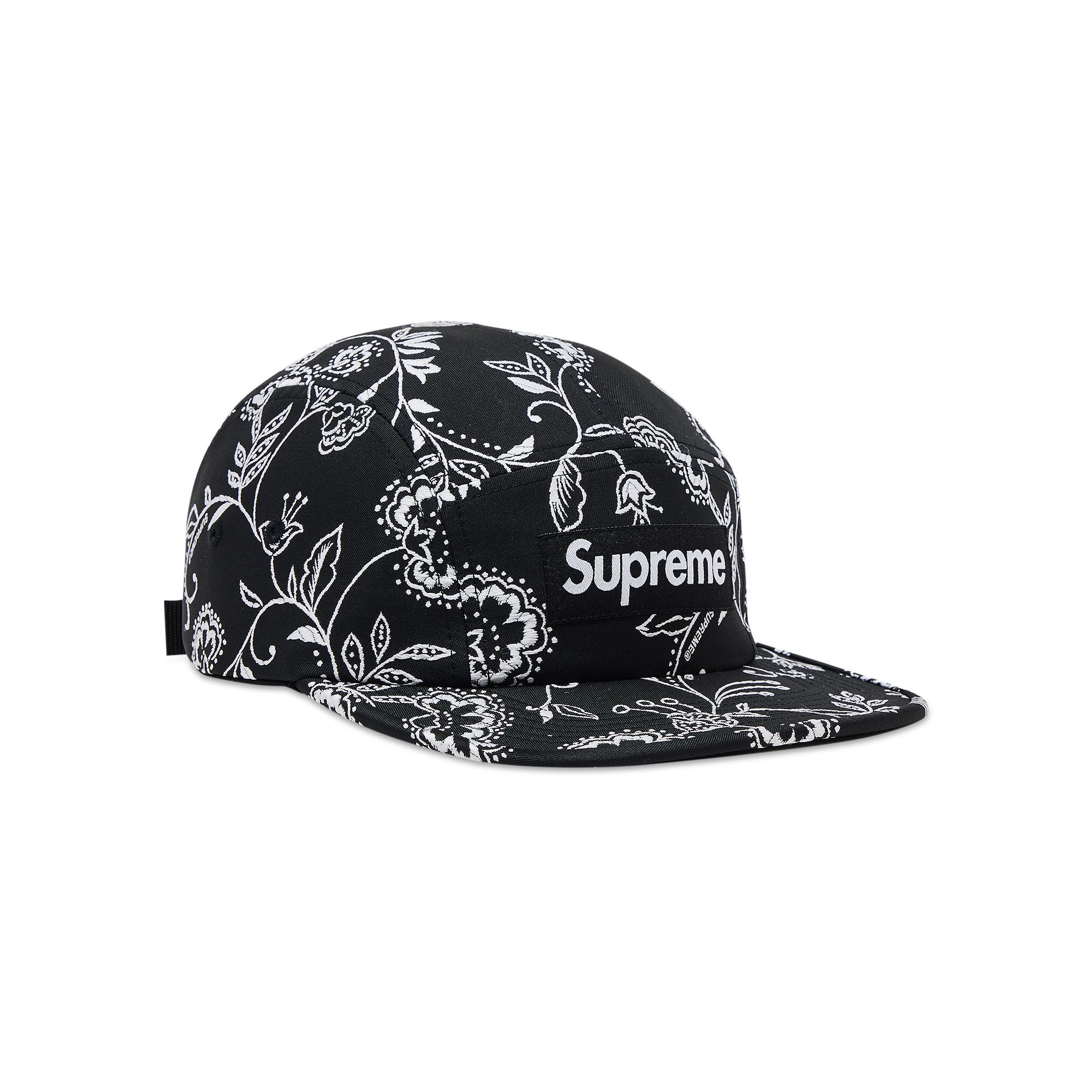 Buy Supreme Floral Jacquard Camp Cap 'Black' - SS25H36 BLACK